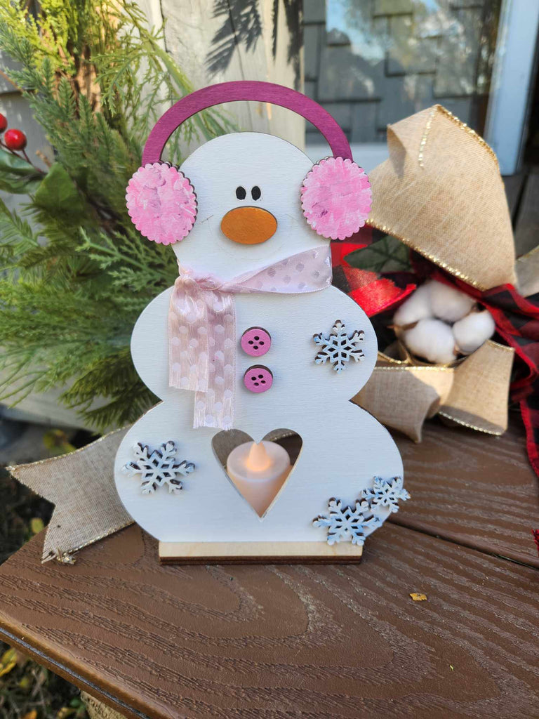 Snowman Votive Holder