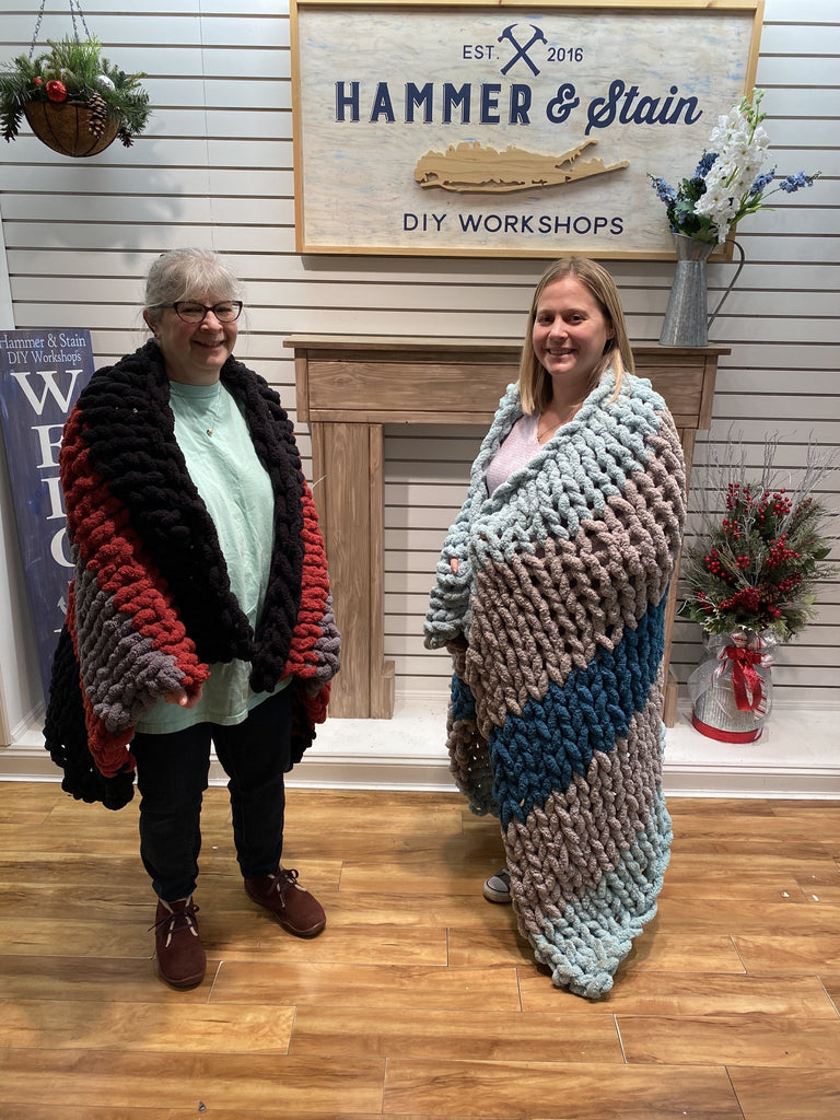 11/07/24 6:00pm Cozy Knit Blanket Workshop