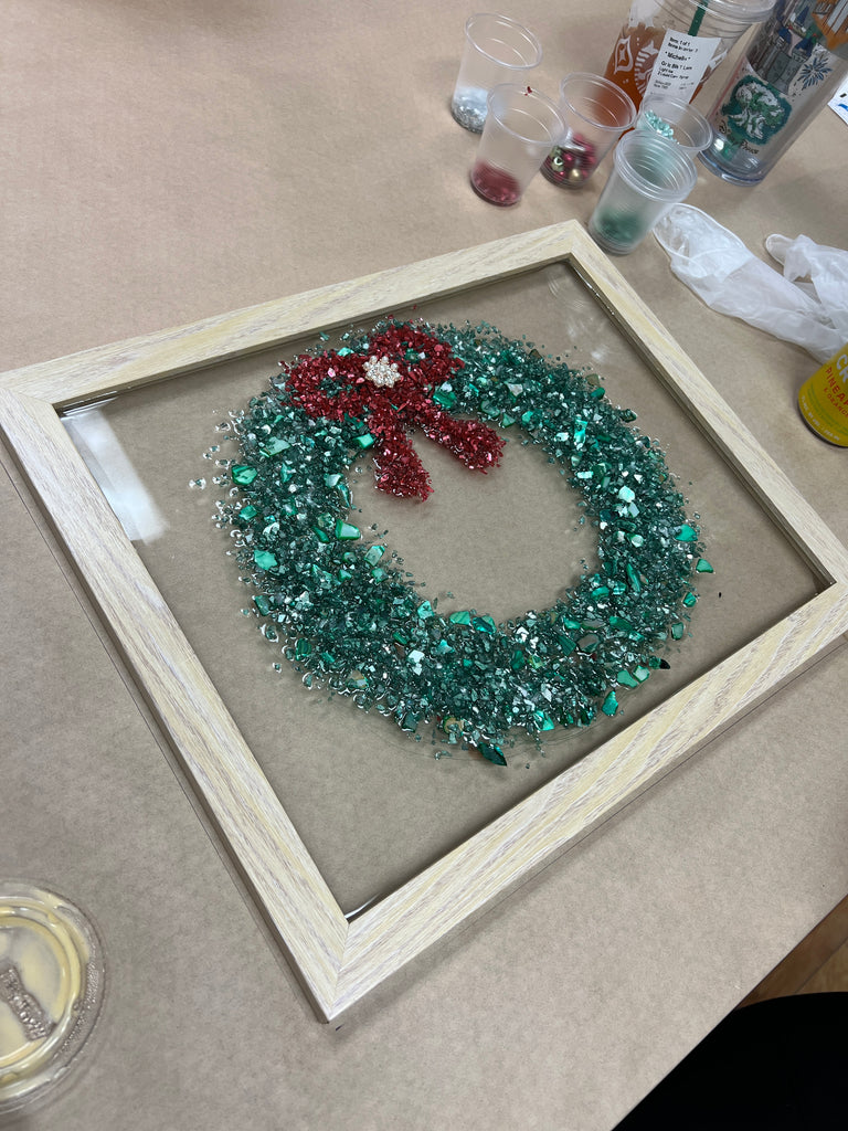 12/11/24 6:00pm Holidayscapes Resin Crushed Glass Workshop