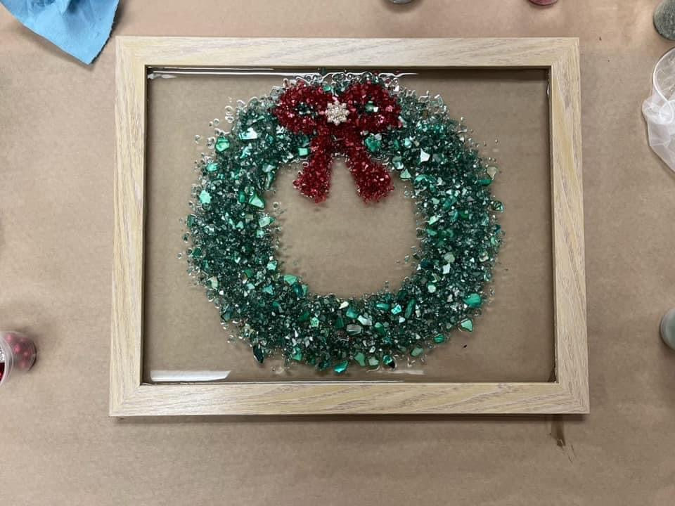 12/11/24 6:00pm Holidayscapes Resin Crushed Glass Workshop