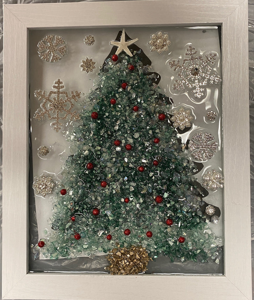 12/11/24 6:00pm Holidayscapes Resin Crushed Glass Workshop