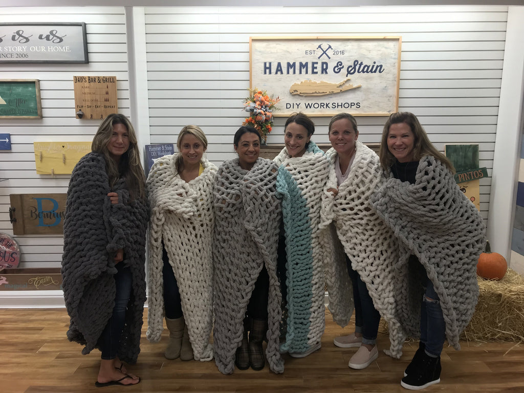 11/07/24 6:00pm Cozy Knit Blanket Workshop