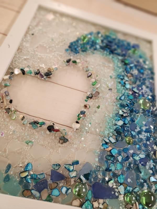 03/08/25 1:00pm Seascapes & Crushed Glass Resin Workshop