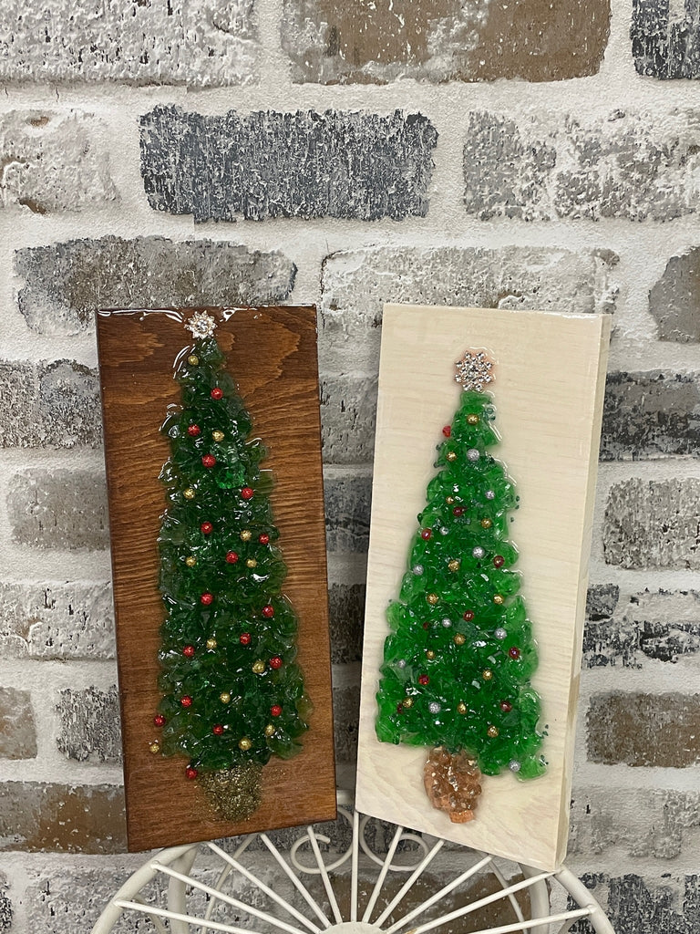 12/11/24 6:00pm Holidayscapes Resin Crushed Glass Workshop