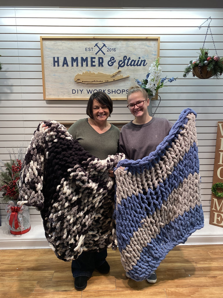 11/07/24 6:00pm Cozy Knit Blanket Workshop