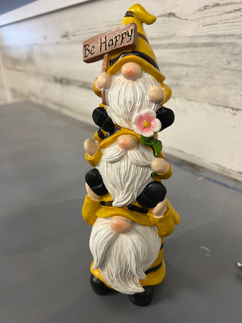 Gnome Statue Bumble Bee Gnome Ornament Resin Scandinavian Gnomes Figurine  Dwarf Statue For Garden Lawn Yard Home Bee Day Decoration - Temu